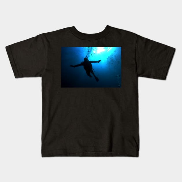 Scuba Diver Kids T-Shirt by SHappe